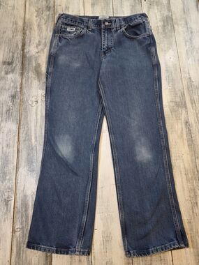 Tyndale Women's FR Arc Rated Flame Resistant Wide Leg Jeans in Dark Blue sz 10